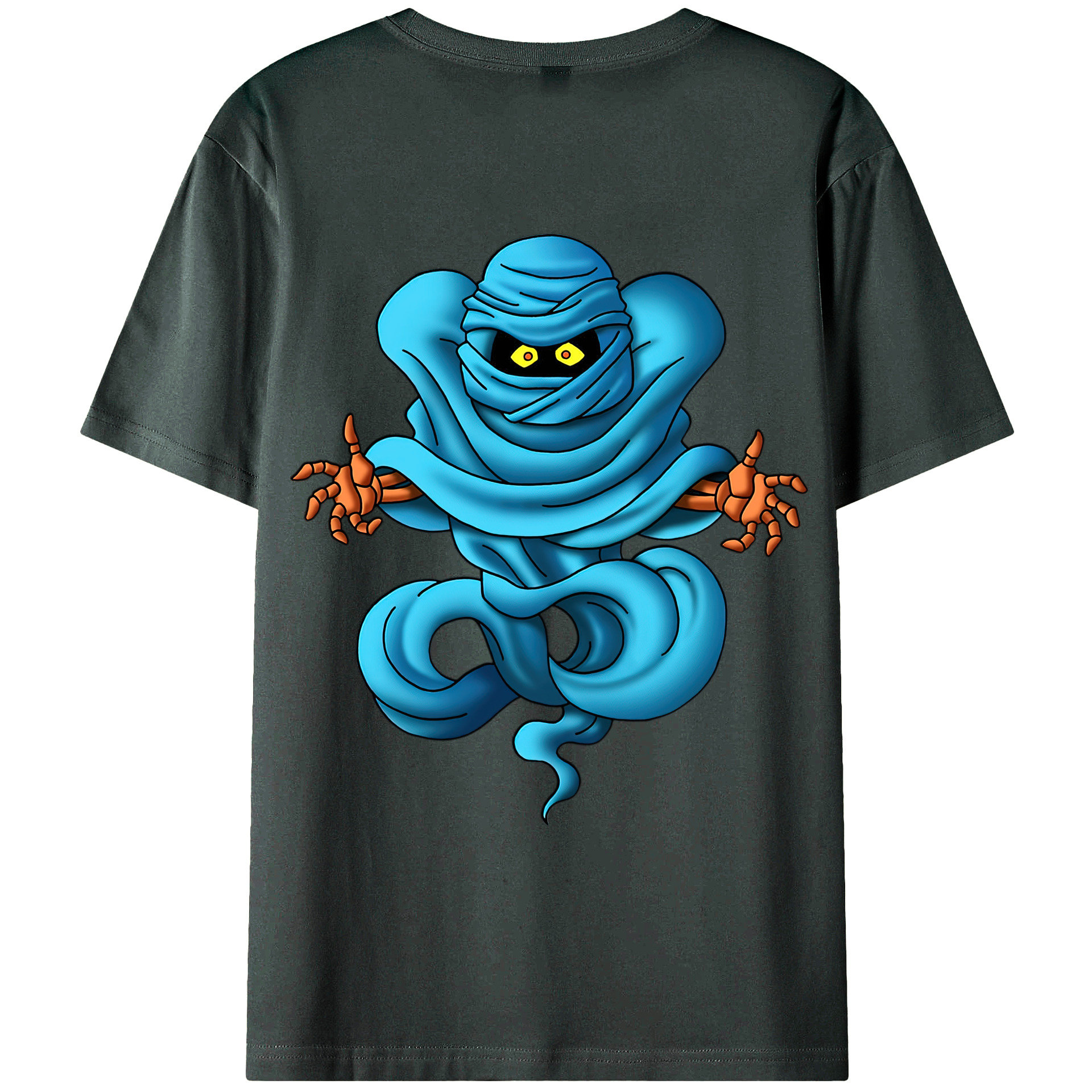 （画像用） ドラゴンクエスト Doragon Kuesuto Dragon Quest 綿100％ メンズ半袖Tシャツ（バックプリント） 通気性